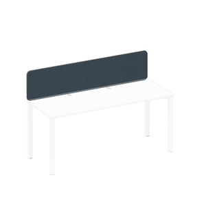 Экран настольный фронтальный тканевый с кронштейнами