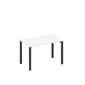 Стол письменный на металлокаркасе, столешница с вырезом