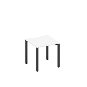 Стол письменный на металлокаркасе, столешница с вырезом